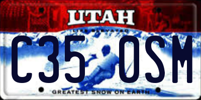 UT license plate C350SM
