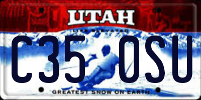 UT license plate C350SU