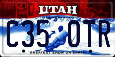 UT license plate C350TR