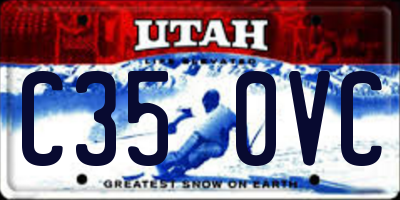 UT license plate C350VC