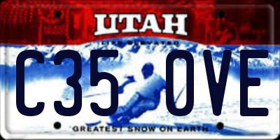 UT license plate C350VE