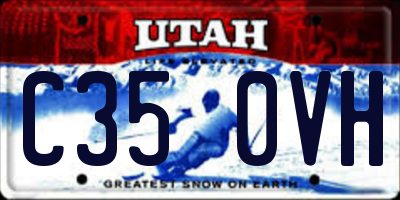 UT license plate C350VH
