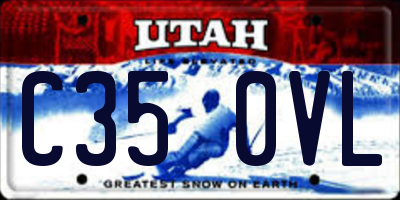 UT license plate C350VL