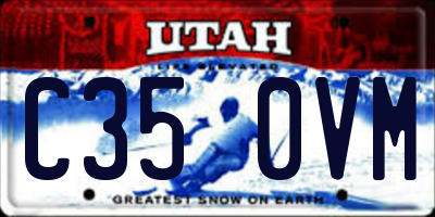 UT license plate C350VM