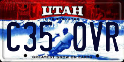 UT license plate C350VR