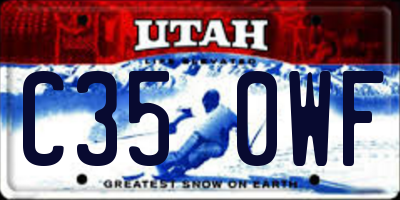 UT license plate C350WF