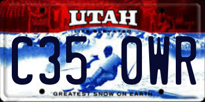 UT license plate C350WR