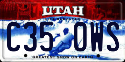 UT license plate C350WS