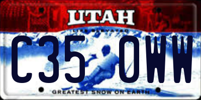 UT license plate C350WW