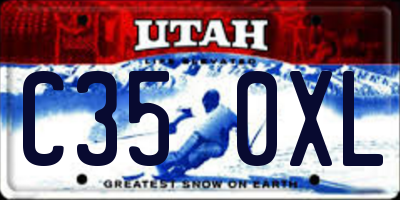 UT license plate C350XL