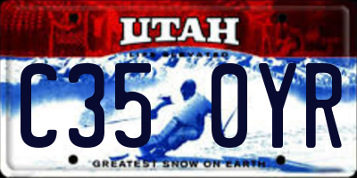 UT license plate C350YR
