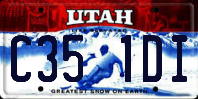 UT license plate C351DI