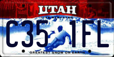 UT license plate C351FL