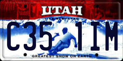 UT license plate C351IM