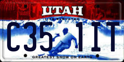 UT license plate C351IT