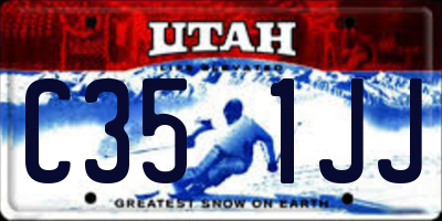 UT license plate C351JJ