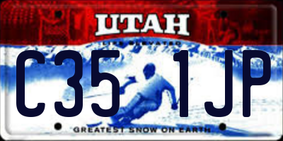 UT license plate C351JP