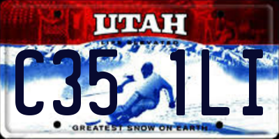 UT license plate C351LI
