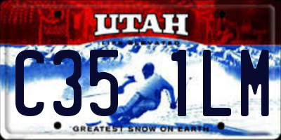 UT license plate C351LM