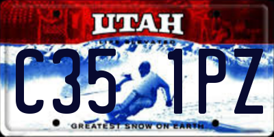UT license plate C351PZ