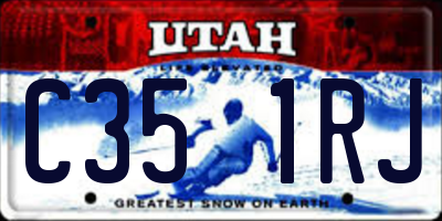 UT license plate C351RJ