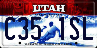 UT license plate C351SL