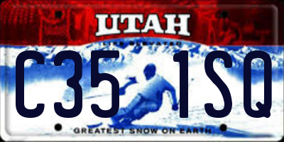 UT license plate C351SQ