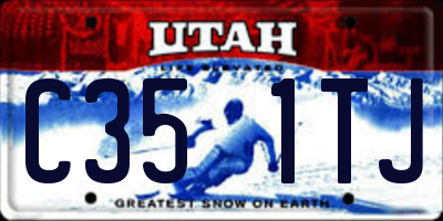 UT license plate C351TJ