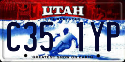 UT license plate C351YP