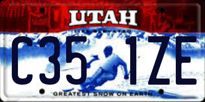 UT license plate C351ZE