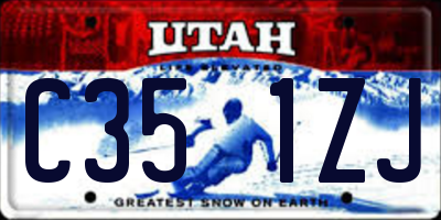 UT license plate C351ZJ