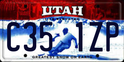 UT license plate C351ZP