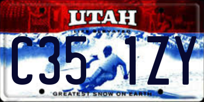 UT license plate C351ZY