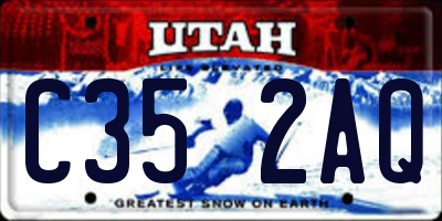 UT license plate C352AQ