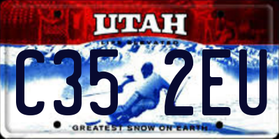 UT license plate C352EU