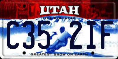 UT license plate C352IF