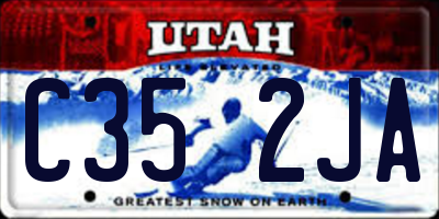 UT license plate C352JA