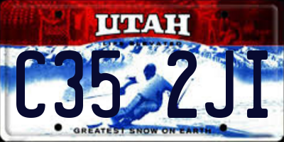 UT license plate C352JI
