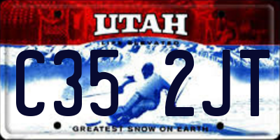 UT license plate C352JT