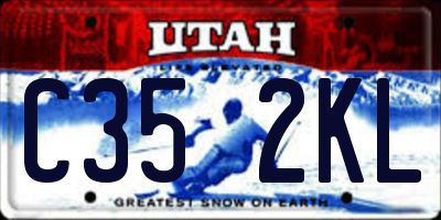 UT license plate C352KL
