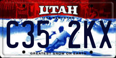 UT license plate C352KX