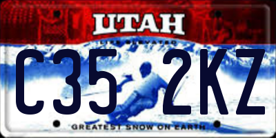 UT license plate C352KZ