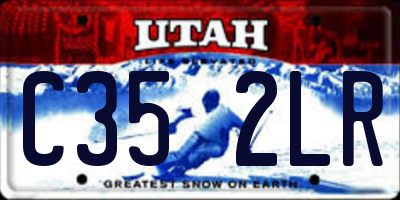 UT license plate C352LR