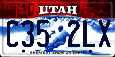 UT license plate C352LX