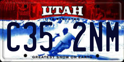 UT license plate C352NM