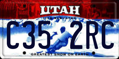 UT license plate C352RC
