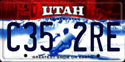 UT license plate C352RE