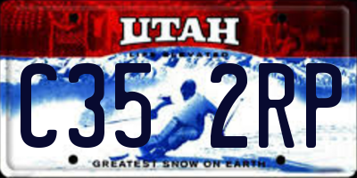 UT license plate C352RP
