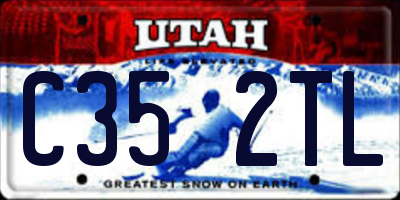 UT license plate C352TL