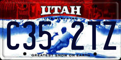 UT license plate C352TZ